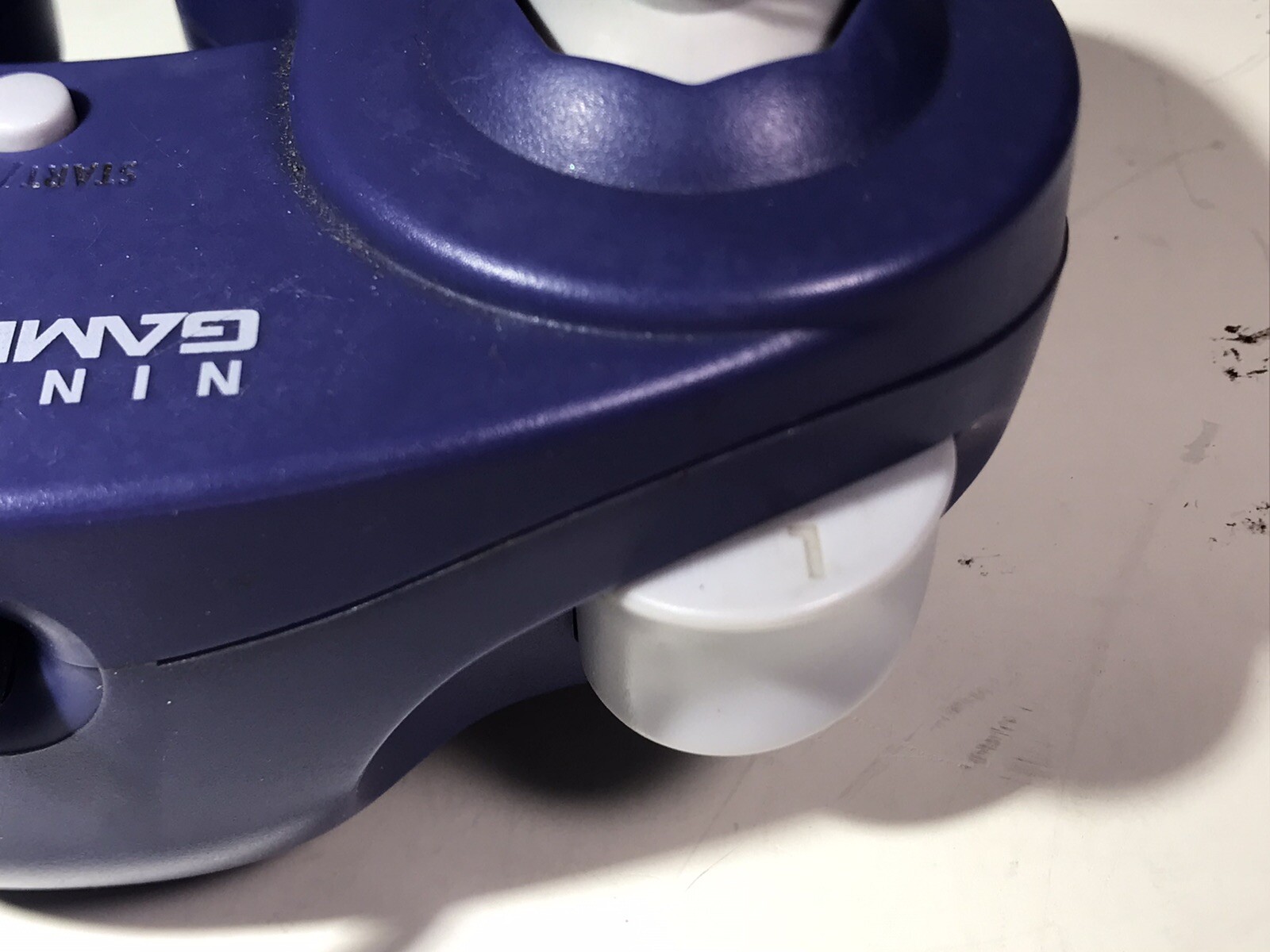 Official Nintendo GameCube Purple Indigo Controller DOL-003 OEM tested working