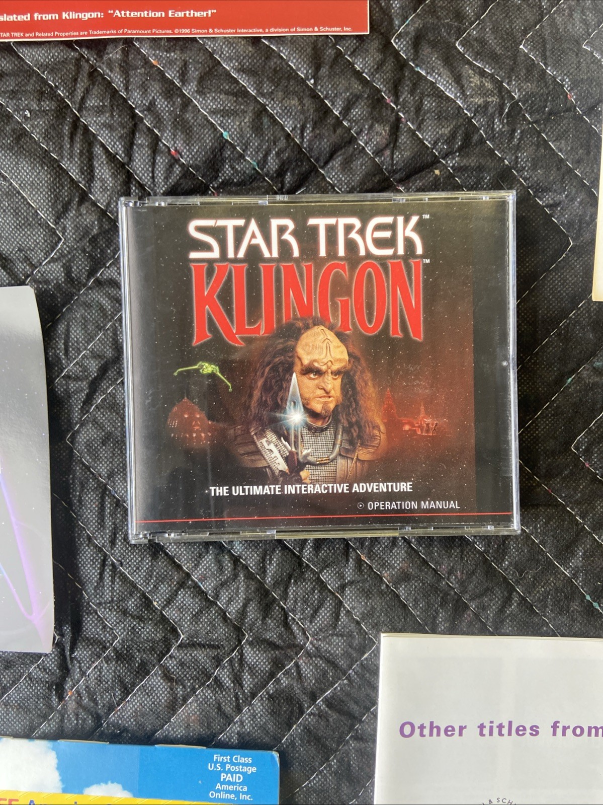 1996 Star Trek Klingon The Ultimate Interactive Adventure CD-ROM PC Game