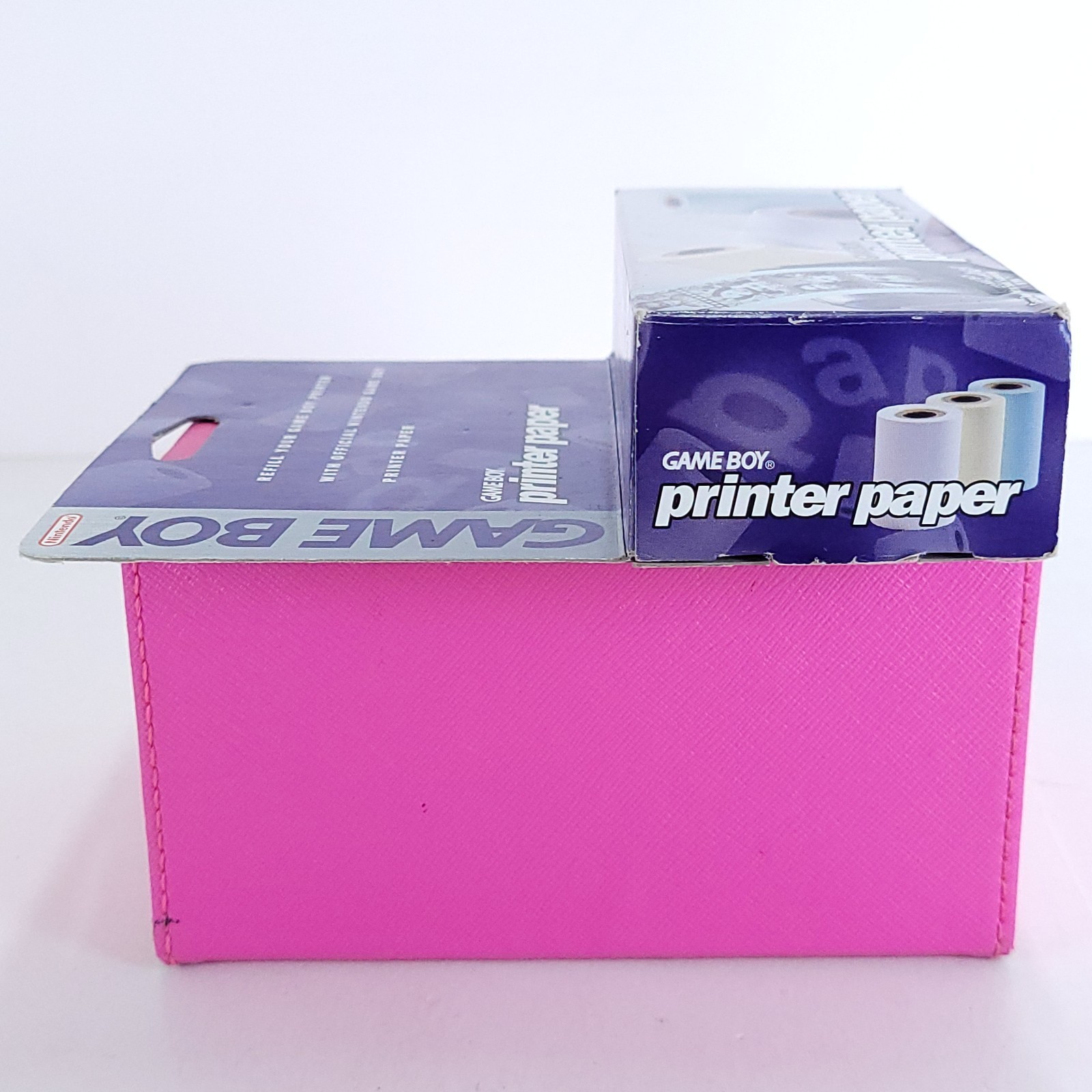 Game Boy Printer Paper 2 Boxes 4 Sealed Rolls (2 White + 2 Yellow) Missing Blue