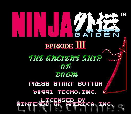 Ninja Gaiden III 3 – Rare NES Nintendo Game