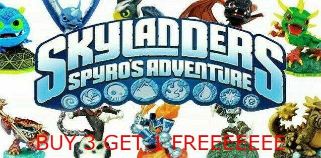 Skylanders Spyro’s Adventure Characters Buy 3 Get 1 FAST SHIPPING