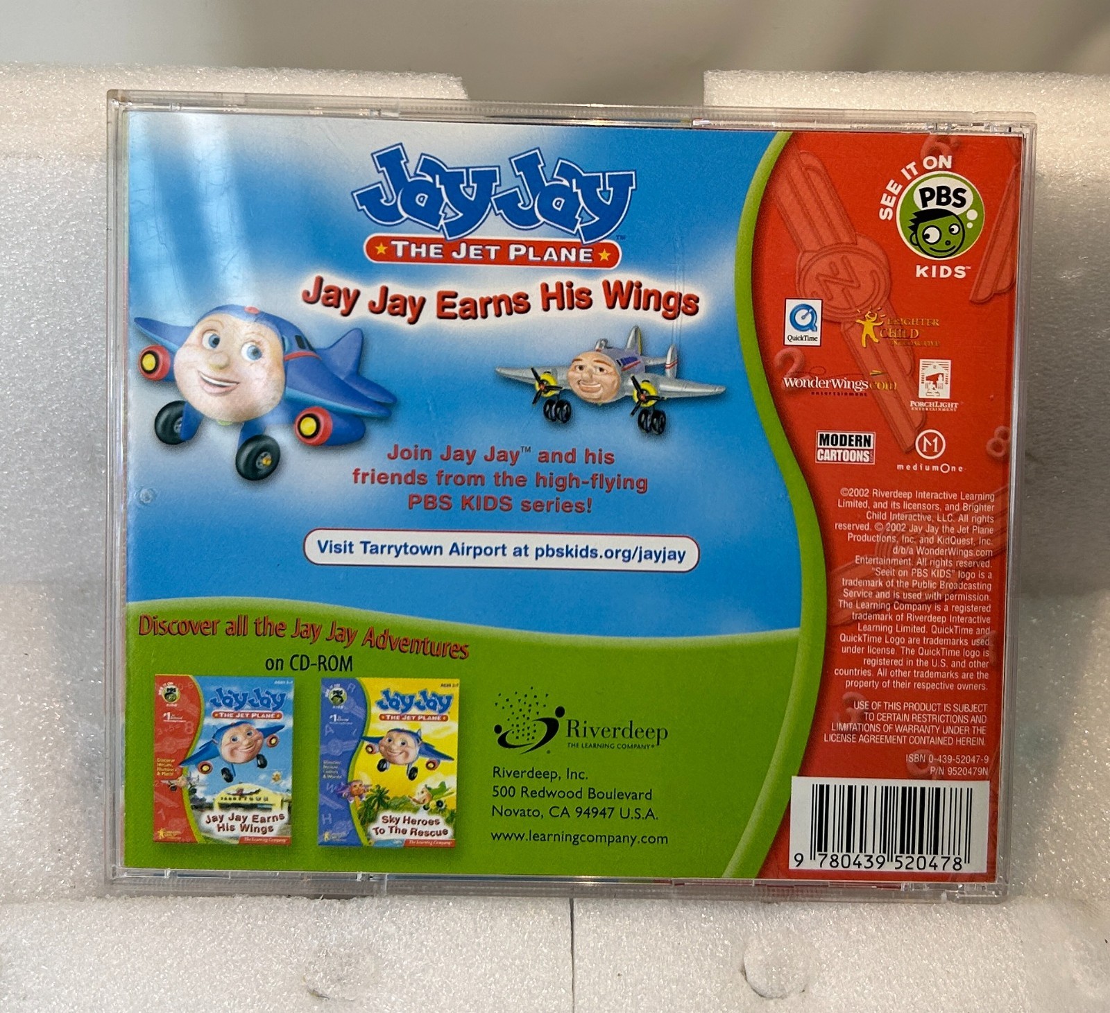 Jay Jay The Jet Plane Earns His Wings (PC, 2002) CIB W/ Case & Manual, Tested