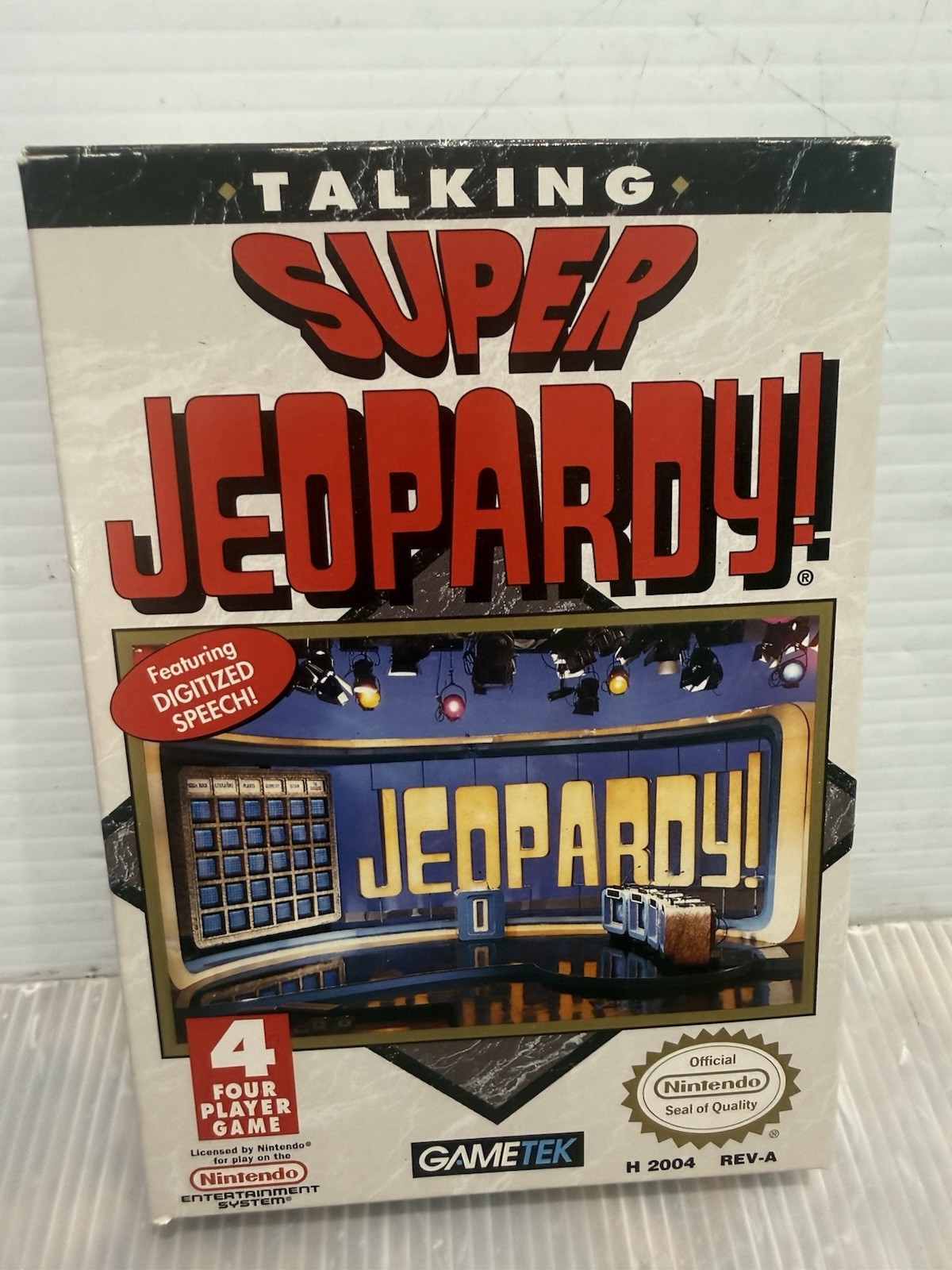 Talking Super Jeopardy (Nintendo NES) COMPLETE w/ Box manual game Mint!