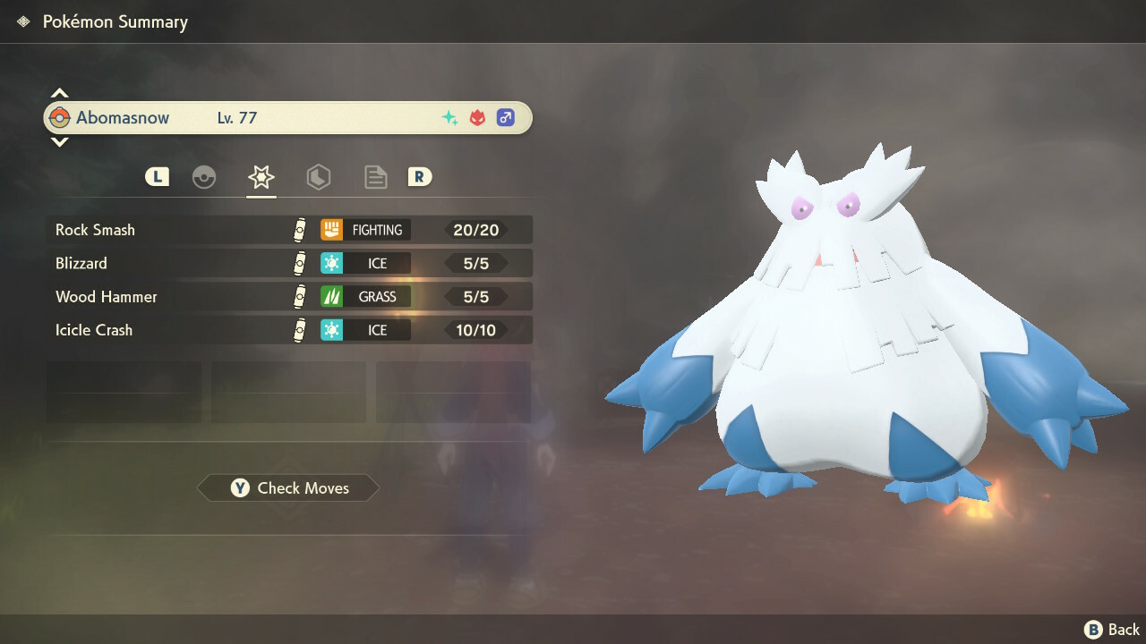Pokemon Legends Arceus PLA – Shiny Max Effort Levels Alpha Abomasnow