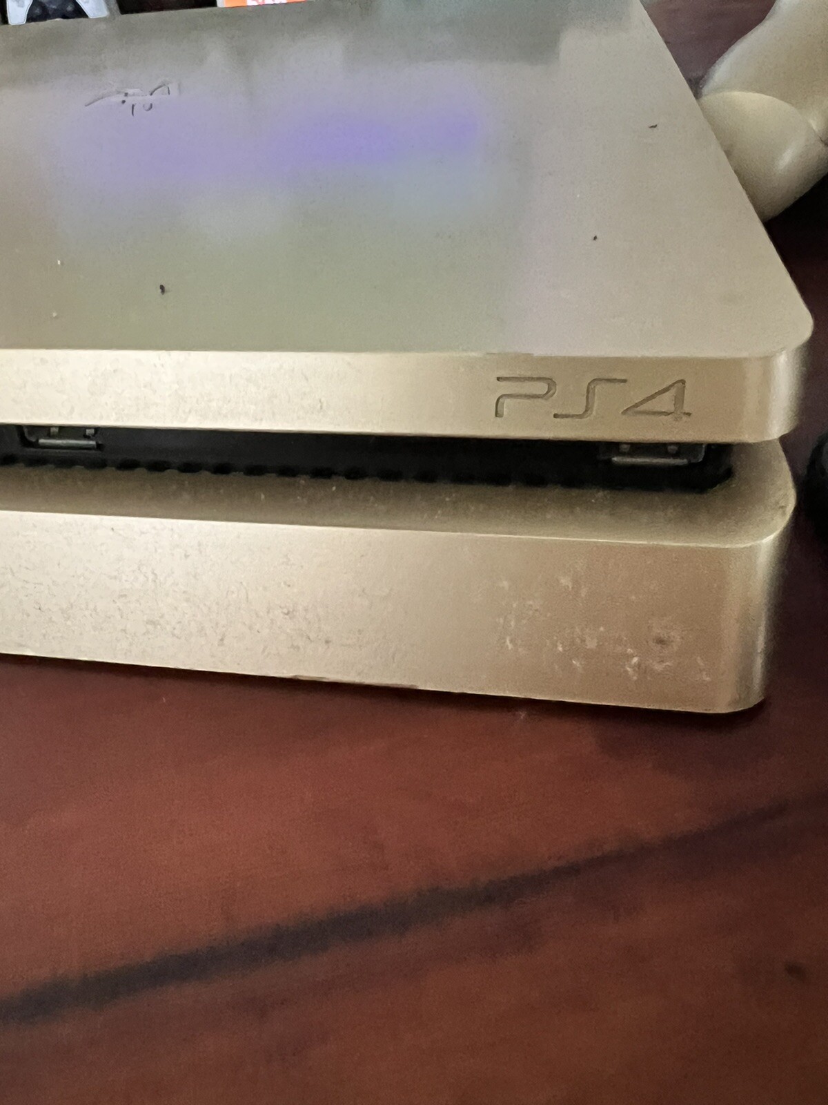 gold Slim sony playstation 4 console With Controller 500GB