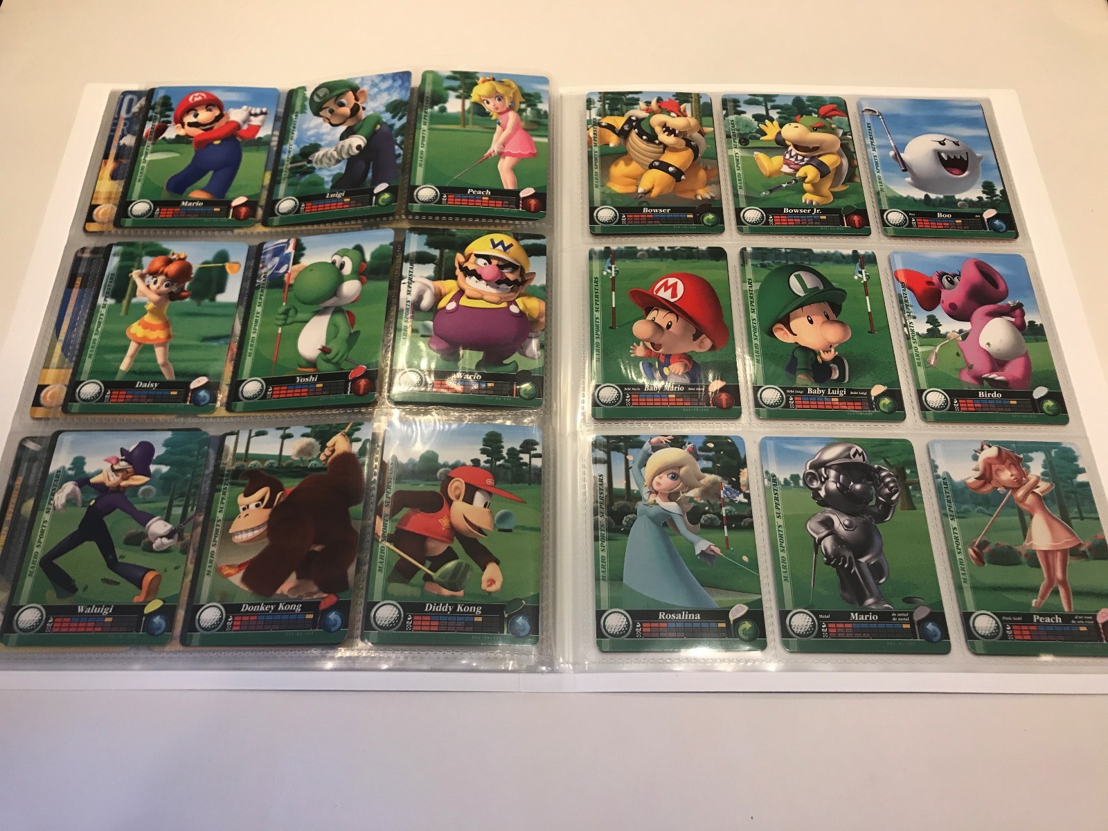 Complete Set ALL 90 Mario Sports Superstars Amiibo Cards Album USA Version