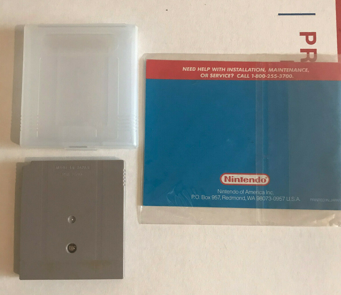 Kirby’s Dream Land Nintendo GameBoy Game – Authentic Cart and Manual Clear Case
