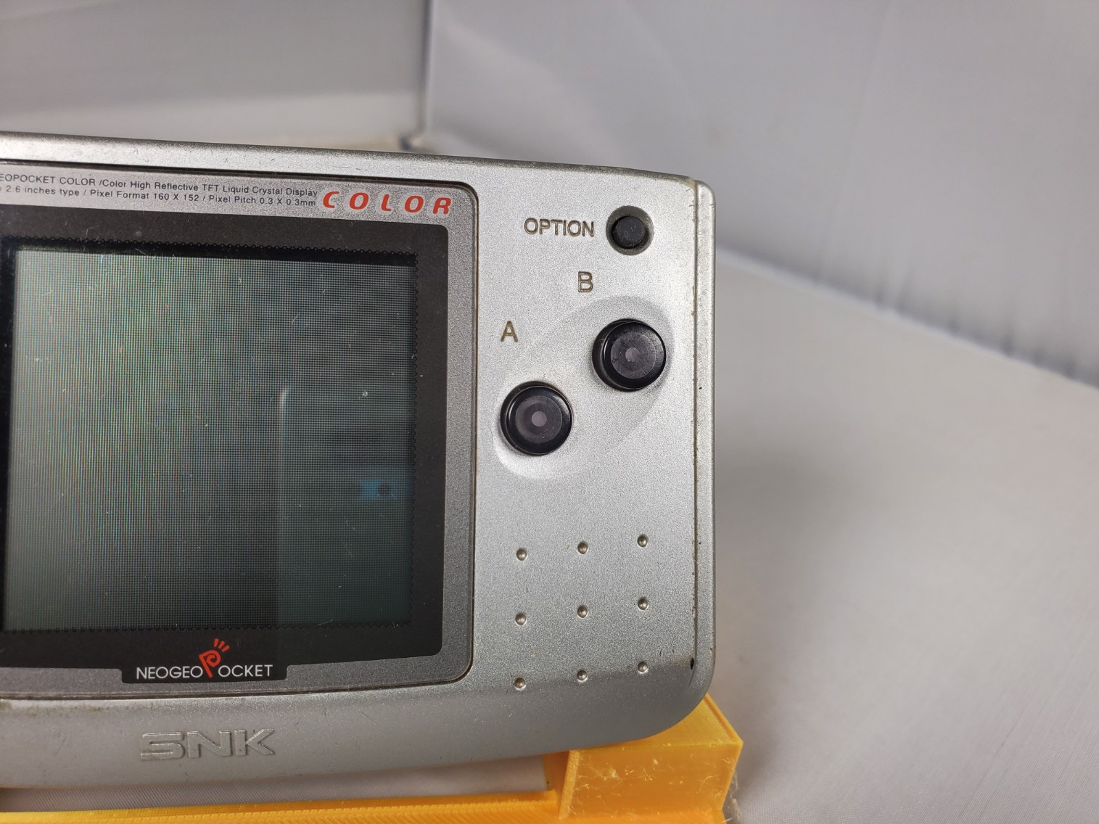SNK Neo Geo Pocket Color Console Platinum Silver Handheld System Vintage Used