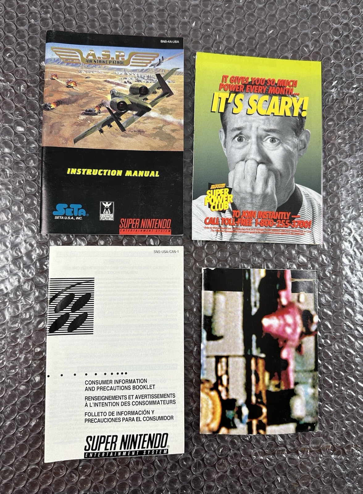 A.S.P. Air Strike Patrol (SNES) Super Nintendo CIB Complete + Poster Tested SETA