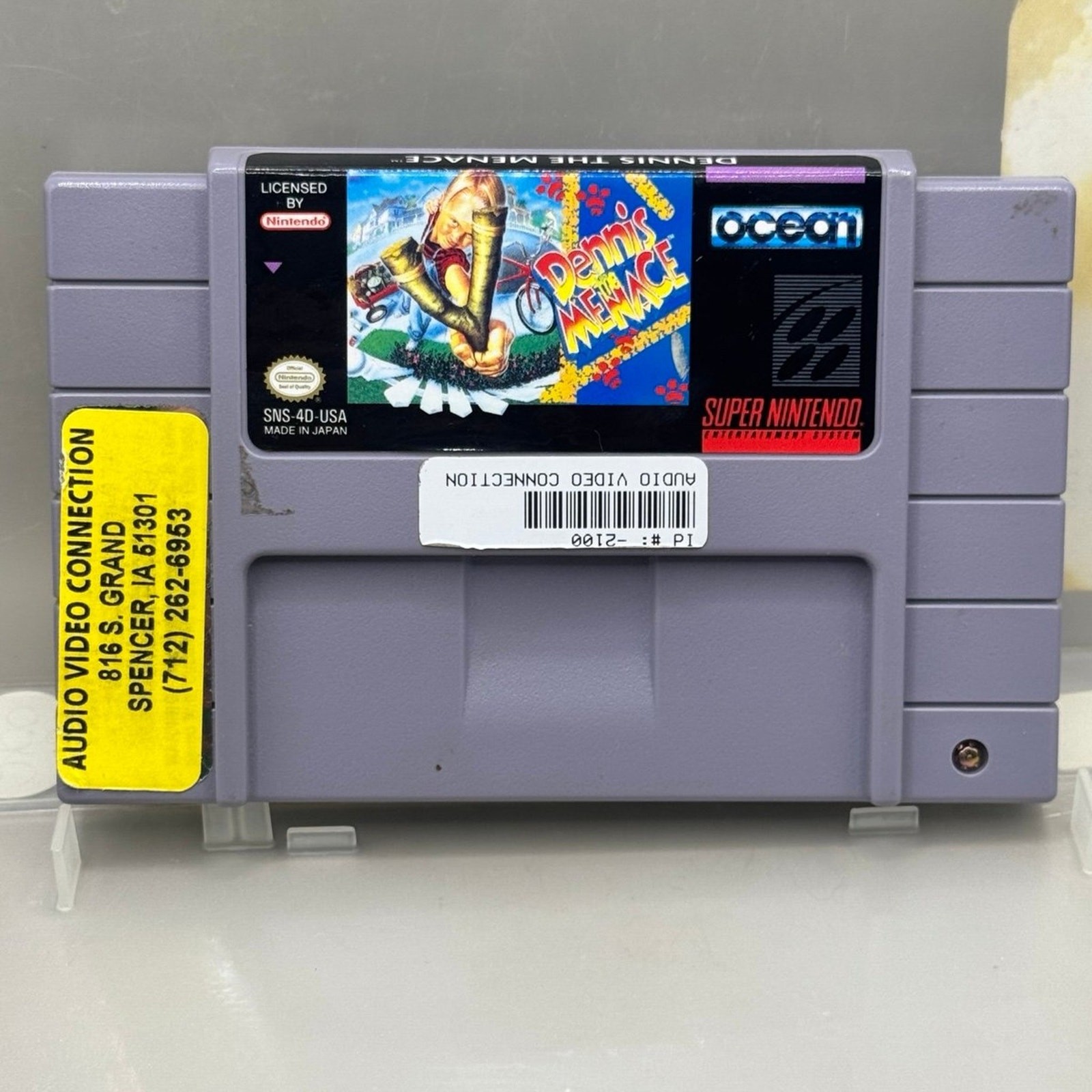 Dennis the Menace for Super Nintendo with Rental Case.