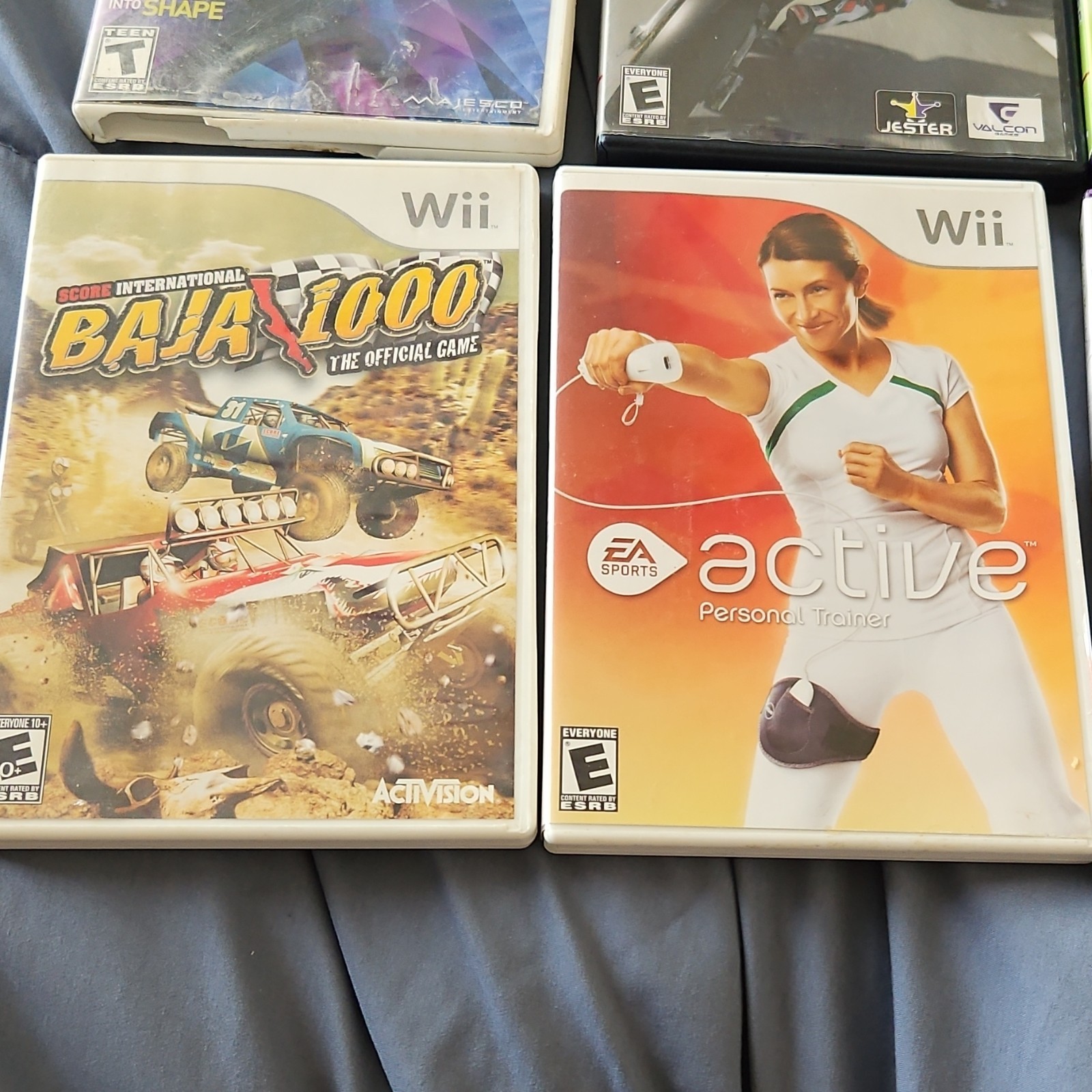 Microsoft Nintendo Mixed Lot Video Games Xbox 360 Kinect Wii PS2. Untested.