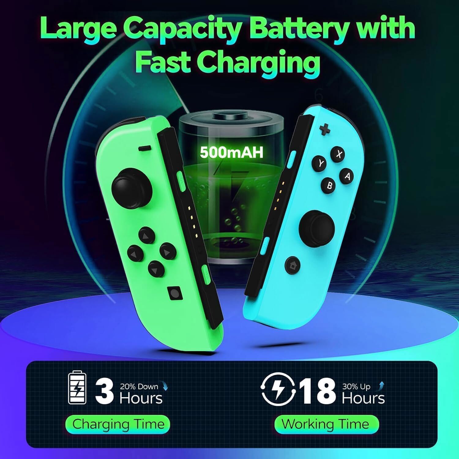 For Nintendo Switch Joy-con-Controller Left w/ Right Wireless Gamepad 1-Pair