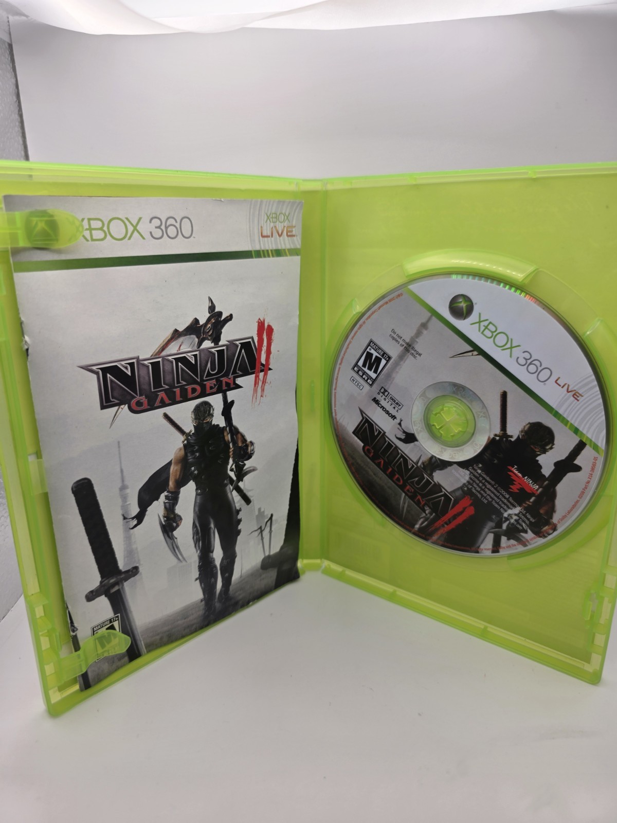 Ninja Gaiden II (Microsoft Xbox 360, 2008) Complete CIB Tested Working