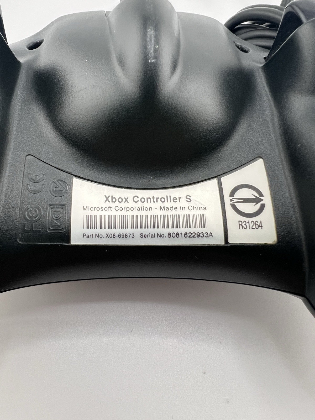Xbox Original S Wired Controller Microsoft Official OEM X08-69873 ~ Tested