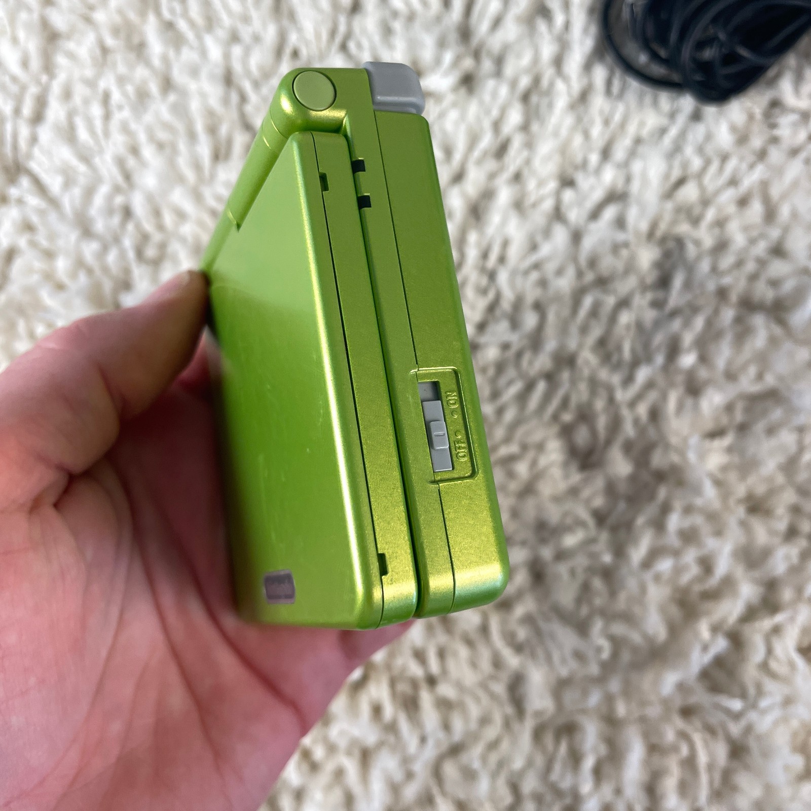 Nintendo Game Boy Advance SP GBA SP Lime Green Handheld System AGS-001 Tested