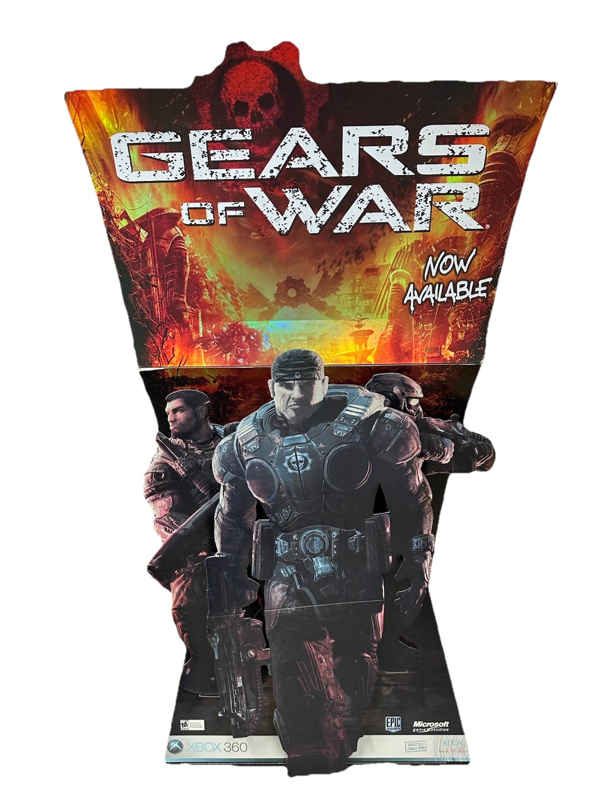 Gears of War Gamestop Store Display Standee Xbox One Game 5FT Marcus Fenix Promo