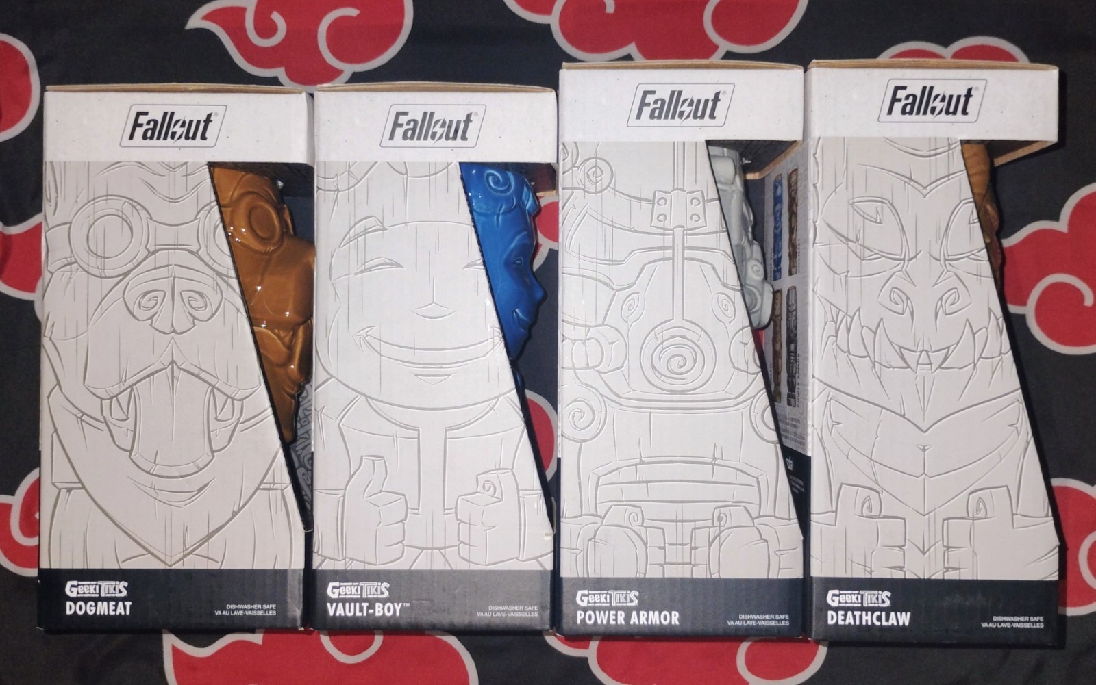 Geeki Tikis Fallout – New Full Set Dogmeat, Vault Boy, Power Armor & Deathclaw