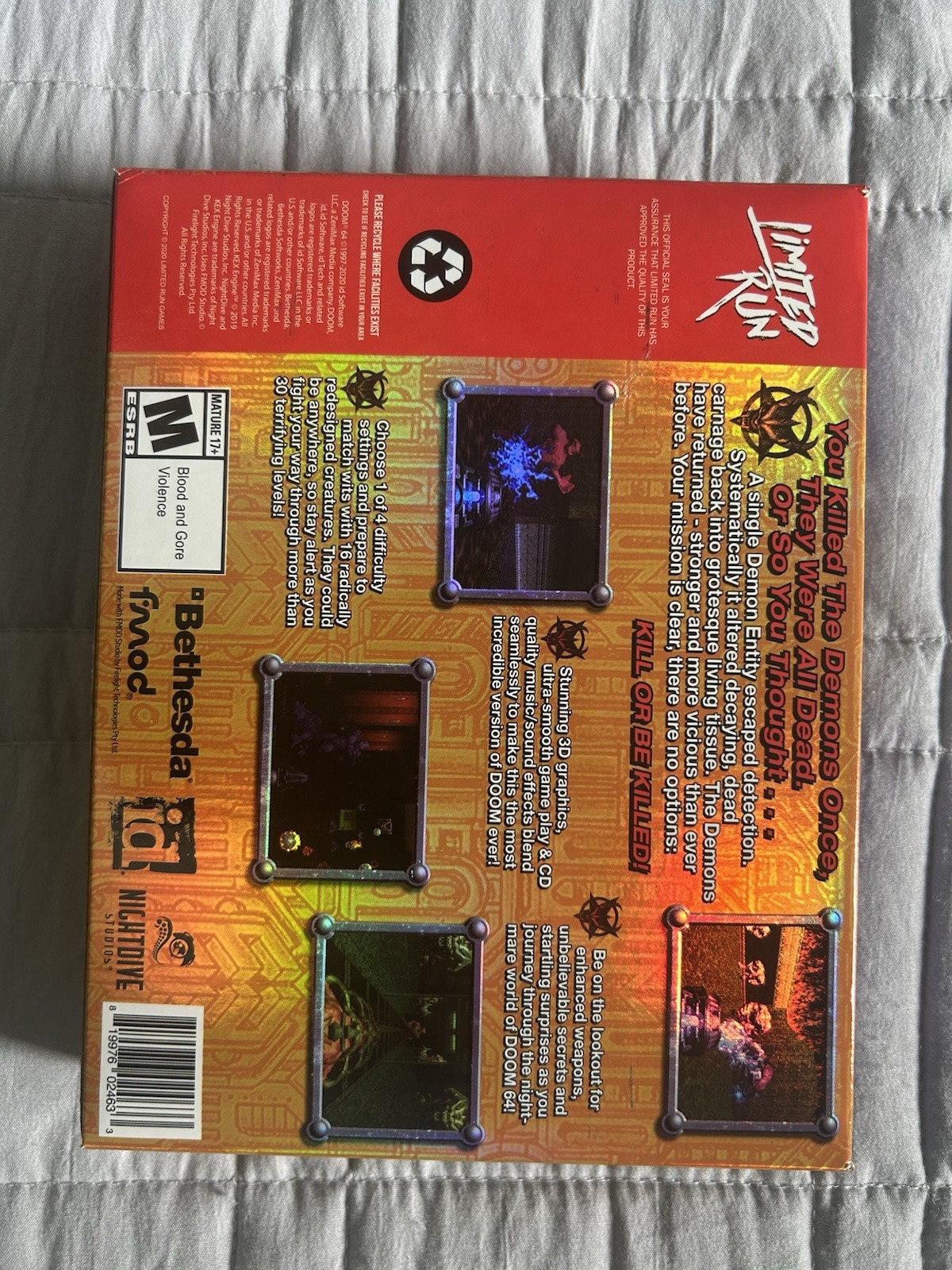 Bethesda DOOM 64 Limited Run for PS4, near mint, not sealed (Doom Series)