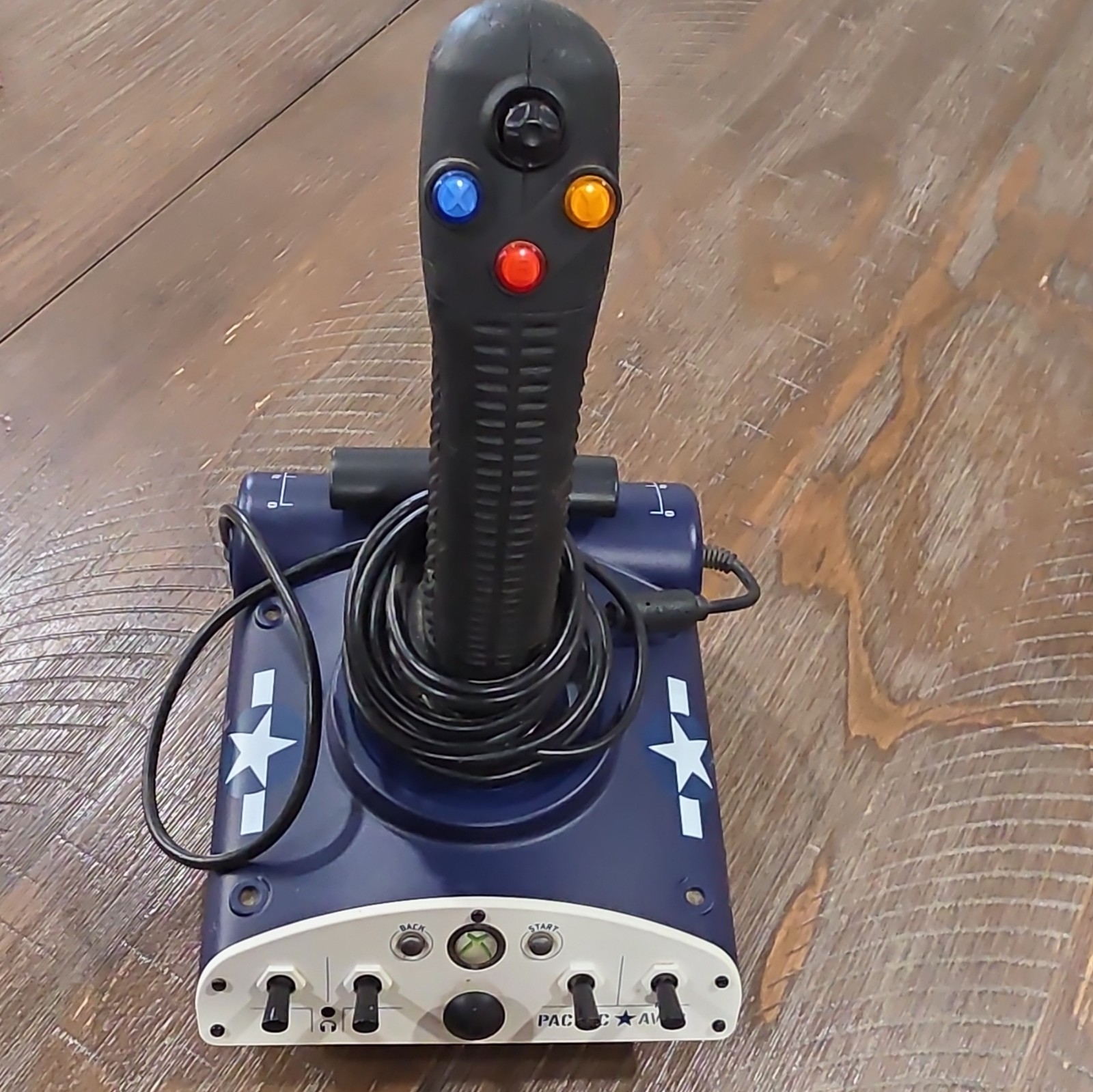 Pacific Aviator Flight Stick Controller Model #47328 With Game Xbox 360