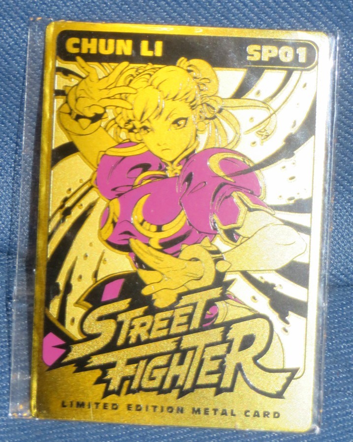 CHUN LI – SP01: STREET FIGHTER Limited Edition METAL CARD – SDCC 2021 Udon PINK