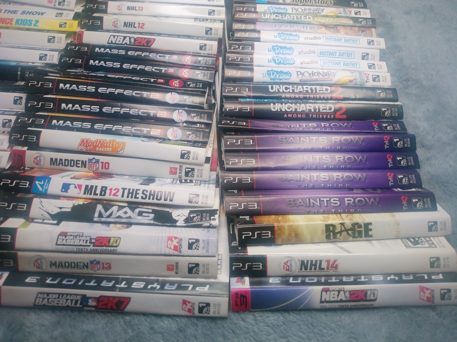 Lot of 89 Playstation 3 Cover Art Inserts – Original/Authentic – Free Shipping!