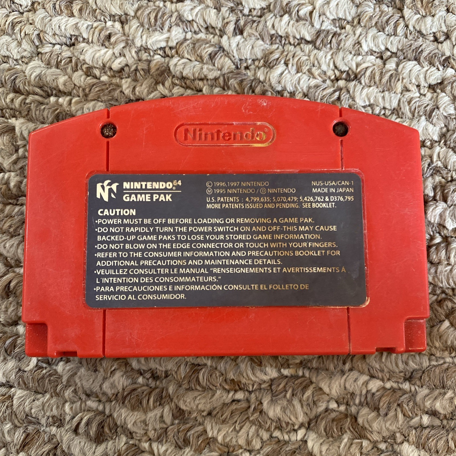 Rocket: Robot on Wheels Nintendo N64 Cartridge Tested Authentic