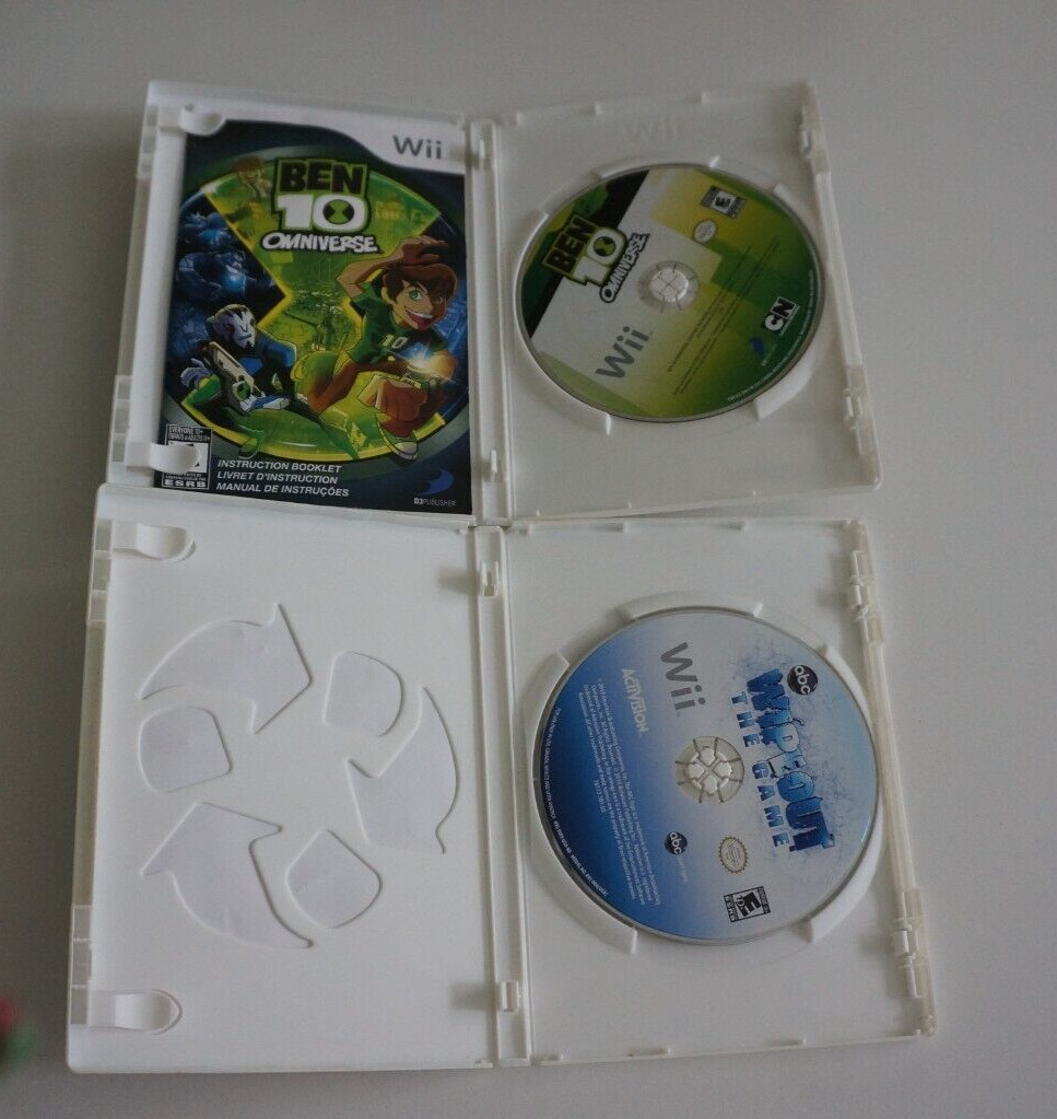2 Nintendo wii video games Ben 10: Omniverse 2012 & Wipe Out 2010 Tested Working
