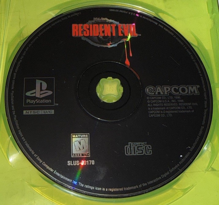Resident Evil (Sony PlayStation 1, 1996) Disc Only Tested