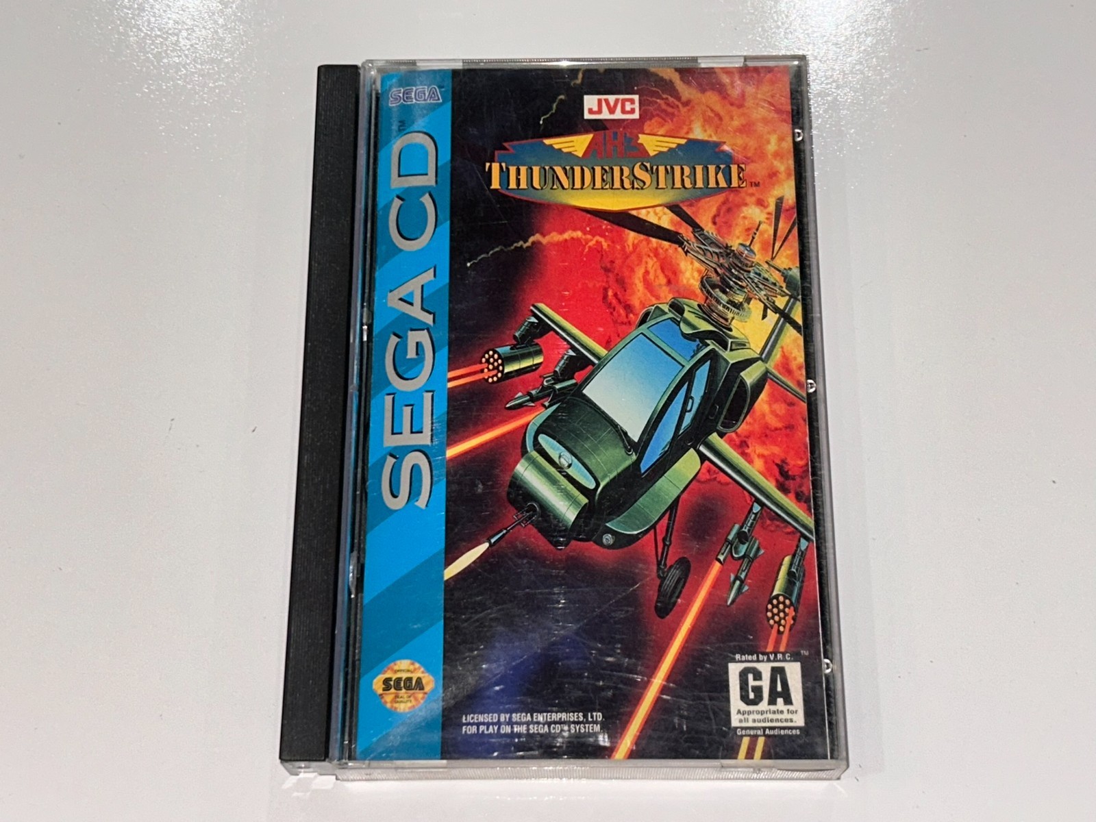 4 Sega CD Games (Racing Aces, Stellar-Fire, ThunderStrike, Tomcat Alley) Lot 8