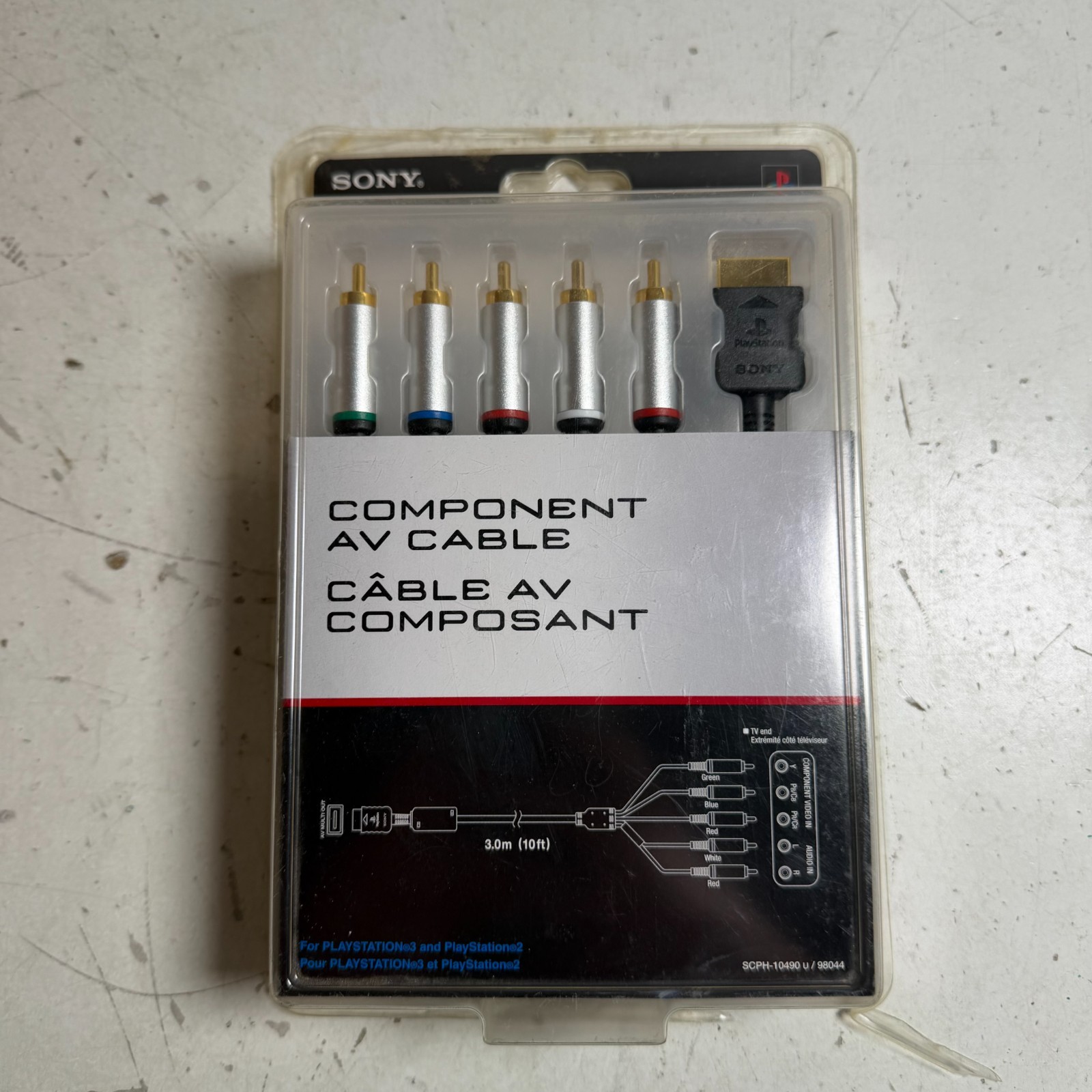 New Official Sony PlayStation 3 PS3 PS2 Component AV Cable SCPH-10490 Sealed