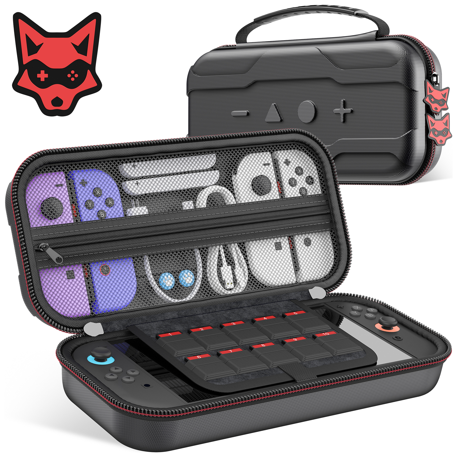 4 IN 1 for Nintendo Switch 2 Accessories w/Carrying Case Screen Protectors+Cover