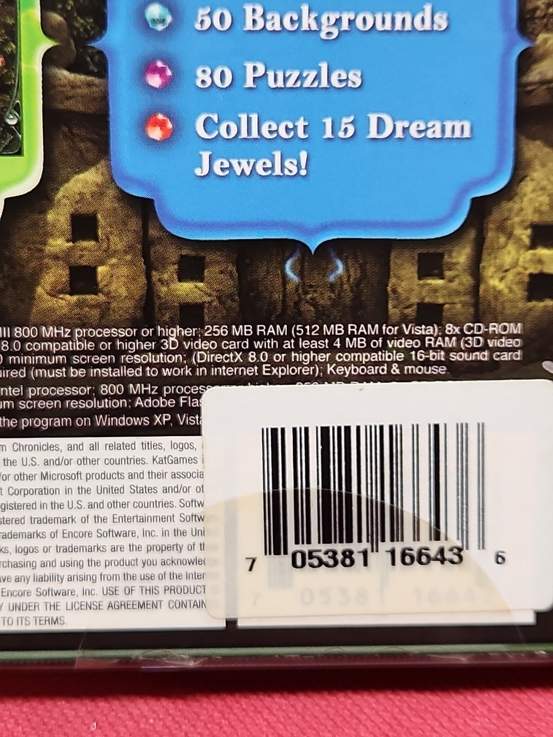 ENCORE “Dream Chronicles 2” The Eternal Maze Puzzle Game For WIN MAC CD-ROM 2008