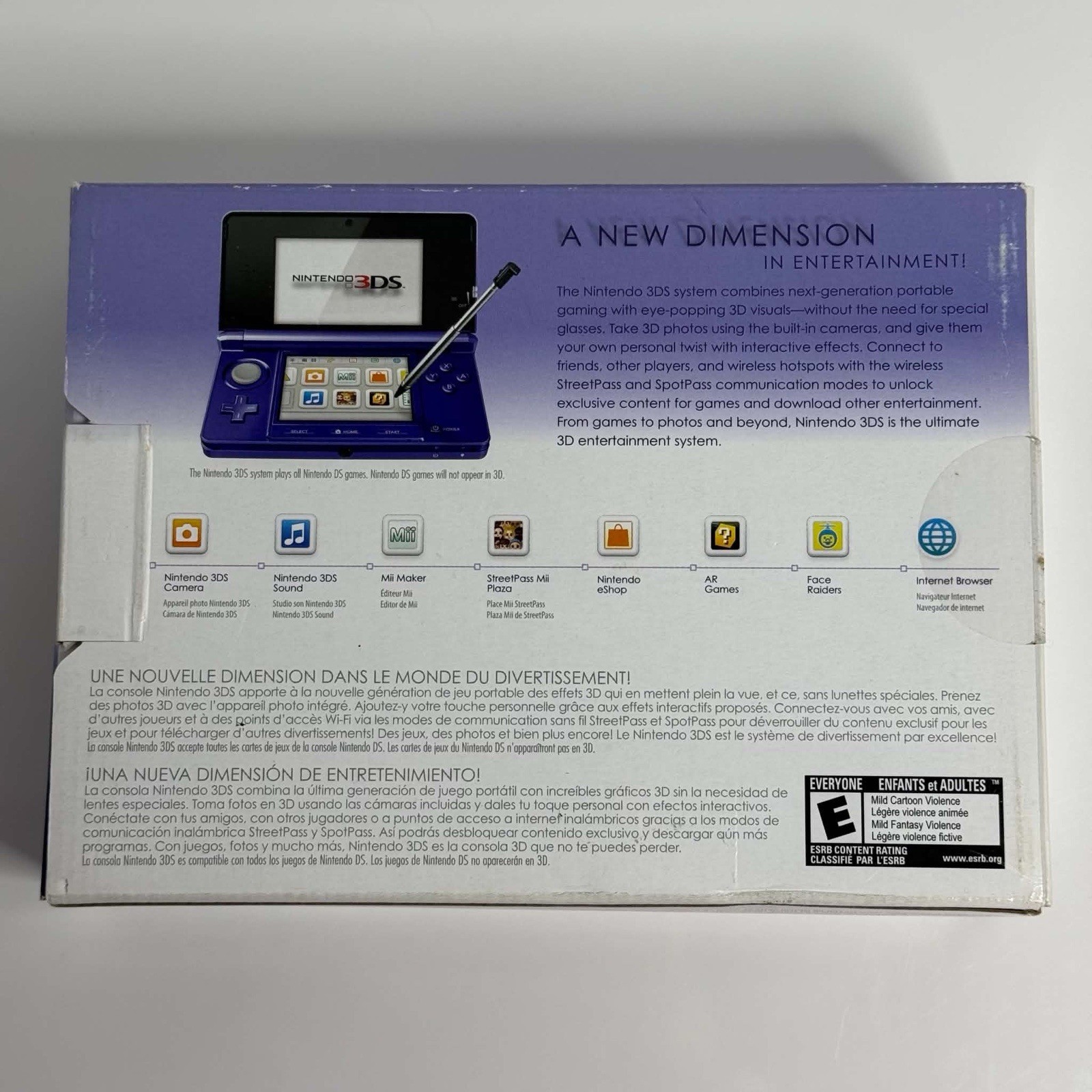 Nintendo 3DS Midnight Purple Console – Complete CIB In Box – CLEAN SYSTEM
