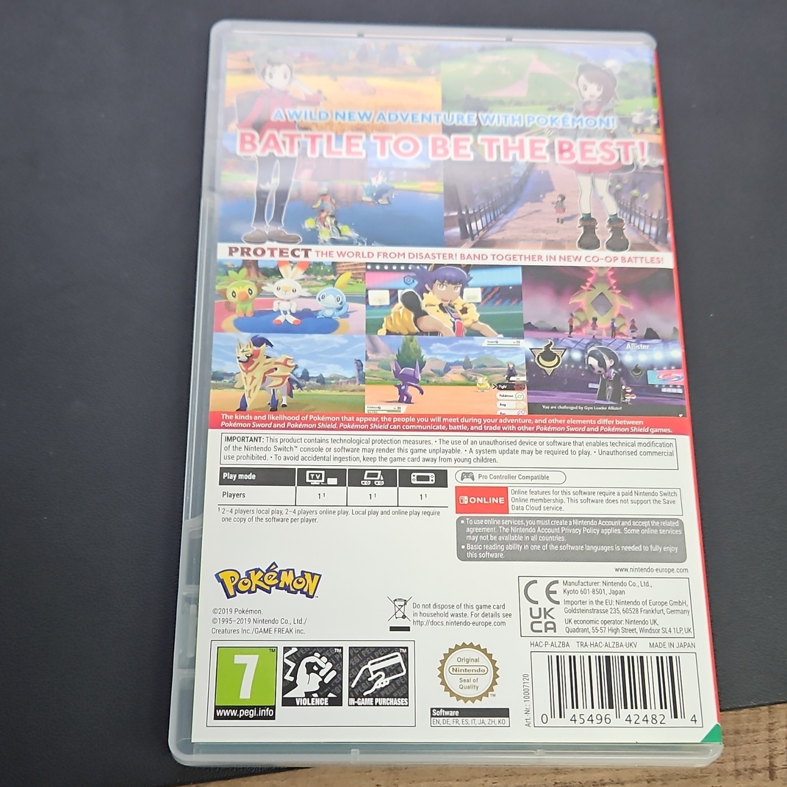 Pokémon Shield Nintendo Switch PAL PEGI 7 2019 RPG Adventure Online Play