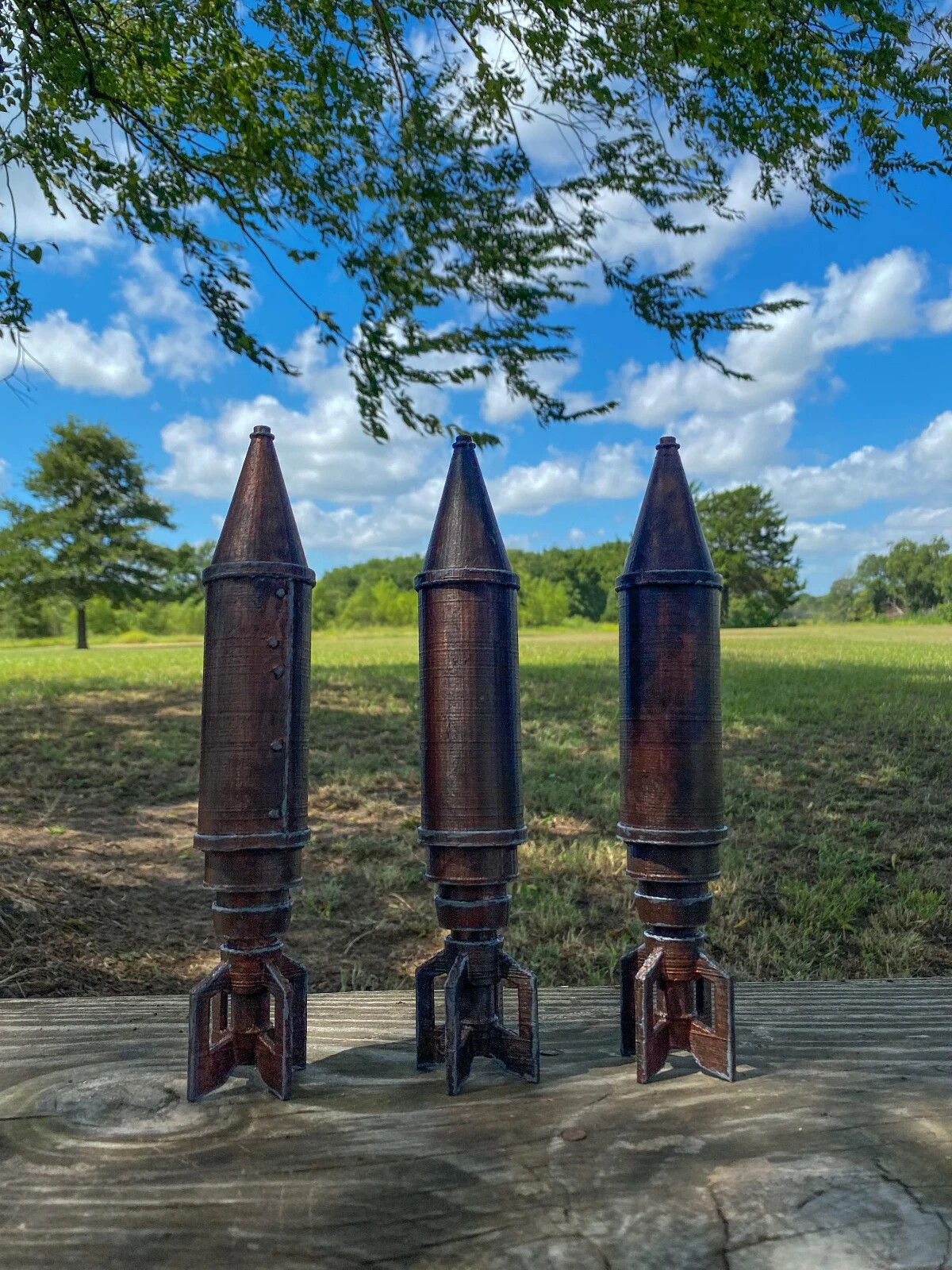 RUST ROCKET Prop Figure Hand Painted Life Size 3D Print Room DECOR Rust game 1:1