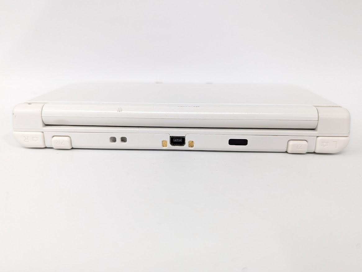B79 Nintendo new 3DS LL XL console Pearl White w/adapter fx
