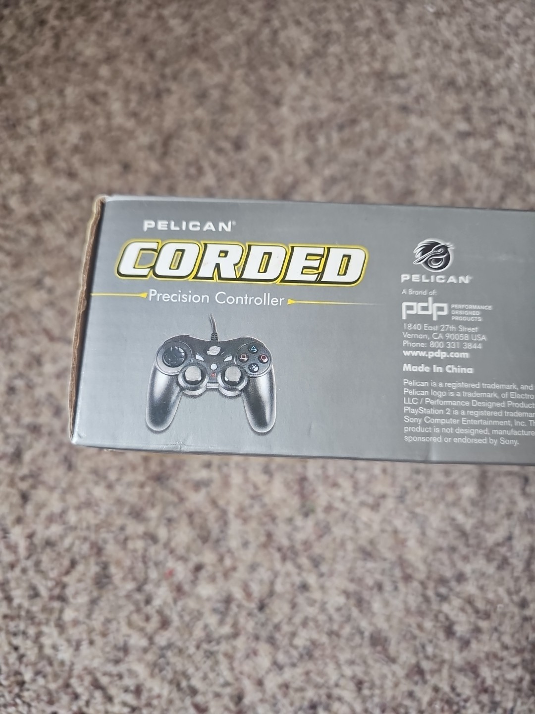 Pelican PL-6604 PlayStation 2 PS2 Wired Controller, New In Box
