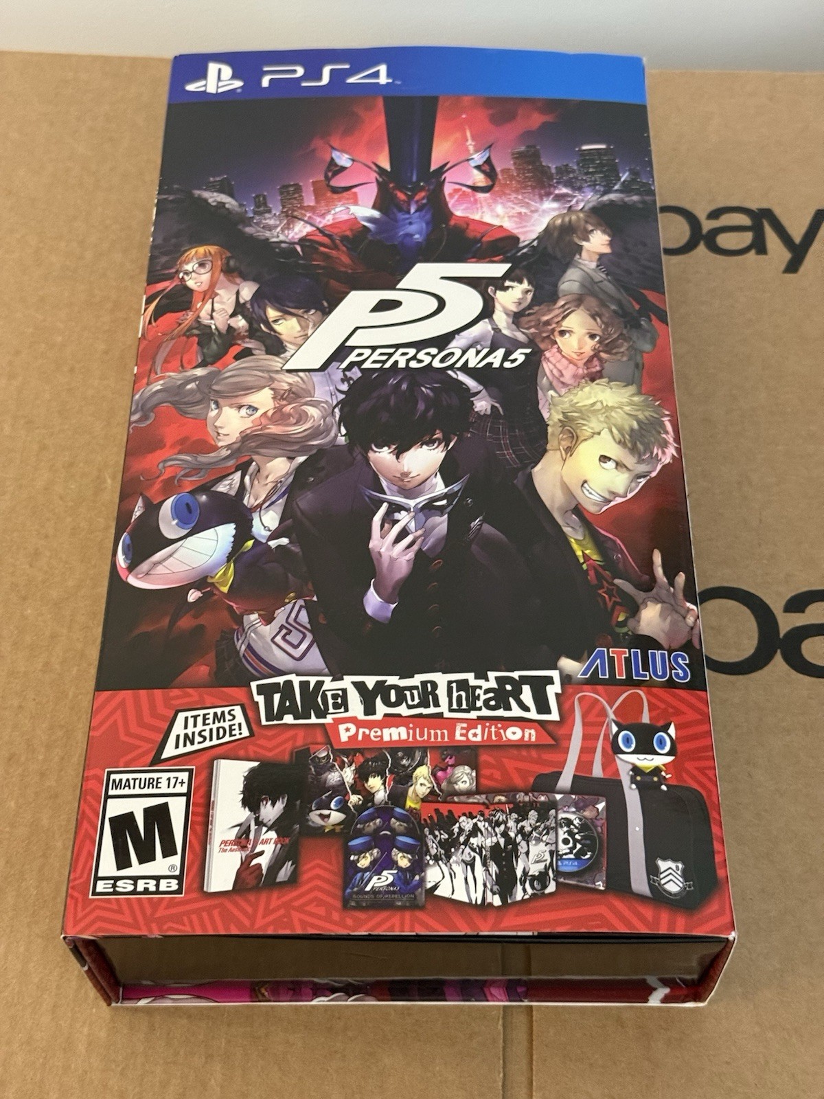 Persona 5 Take Your Heart Premium Edition PS4 NO GAME ALL OTHER ITEMS UNUSED