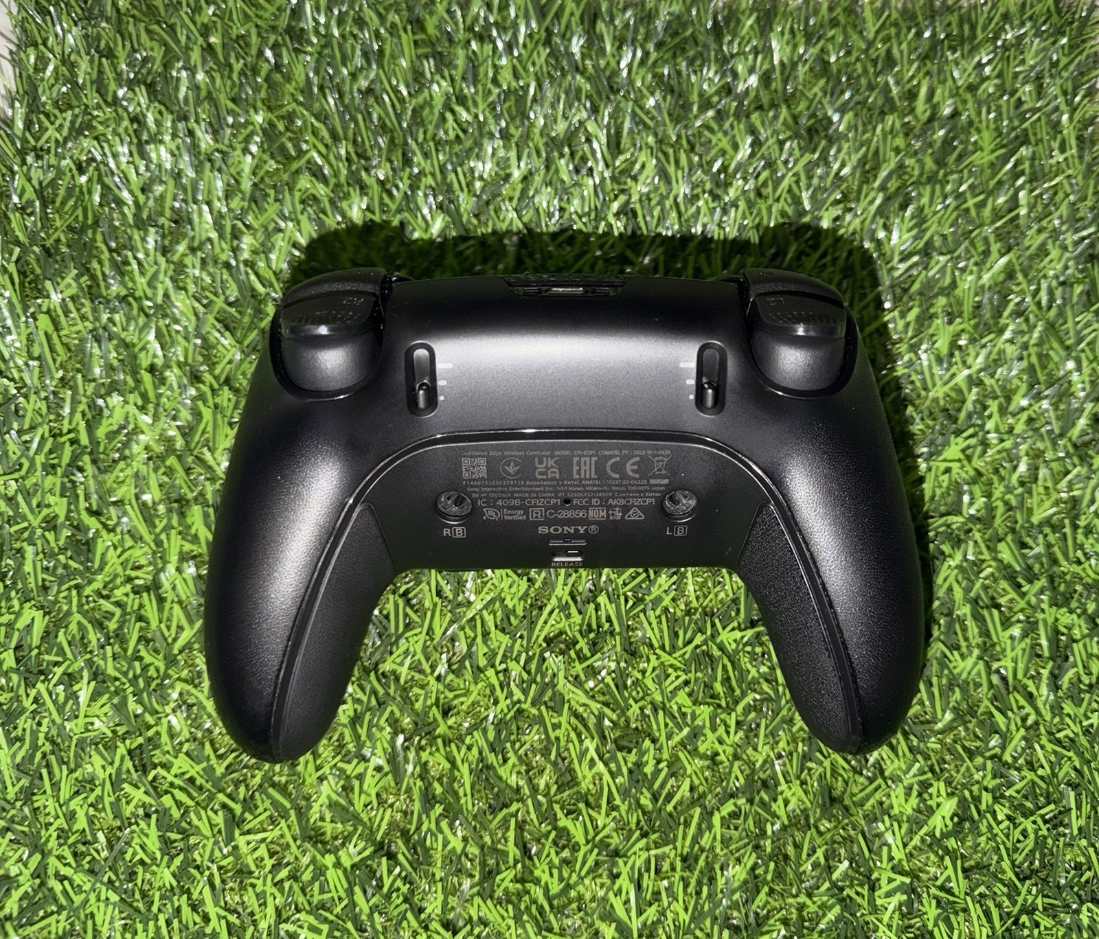 Sony DualSense Edge Wireless Controller Black Trigger Stop w/ Case & Accessories