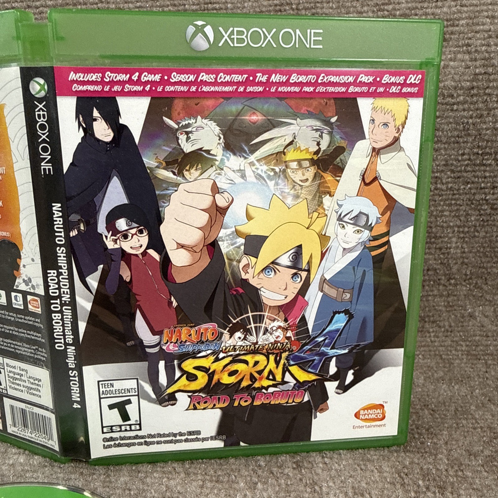 Naruto Shippuden Ultimate Ninja Storm 4 Road to Boruto Xbox One Adult Owned