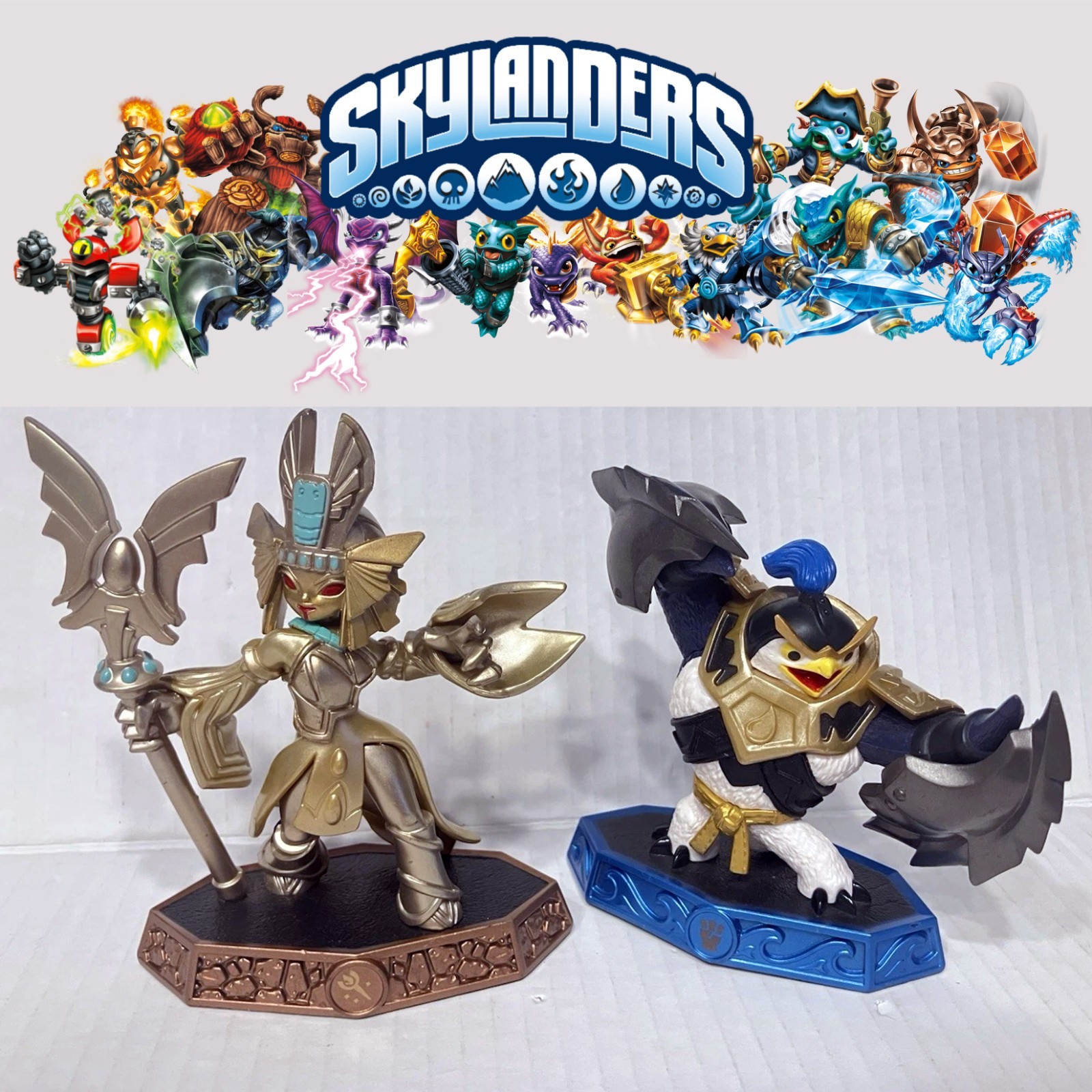 Skylanders Imaginators King Pen Pin Sensei & Golden Queen Sensei Wii U PS Xbox