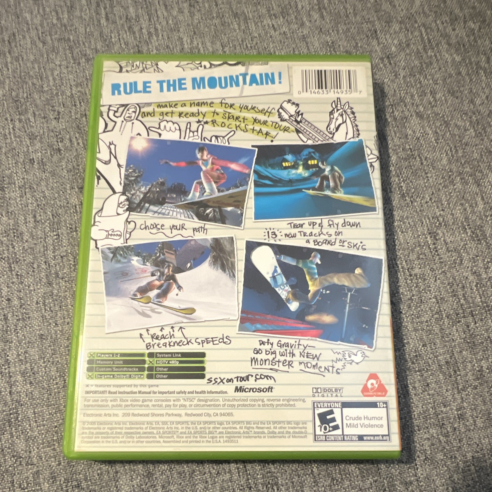 EA SPORTS BIG SSX On Tour Microsoft Xbox Sports E10+ NTSC-U/C SSX Series