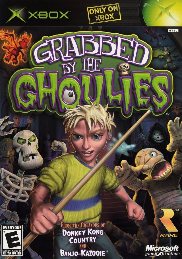Grabbed by the Ghoulies (Original Xbox) Complete CIB! Disc Near Mint Tested!