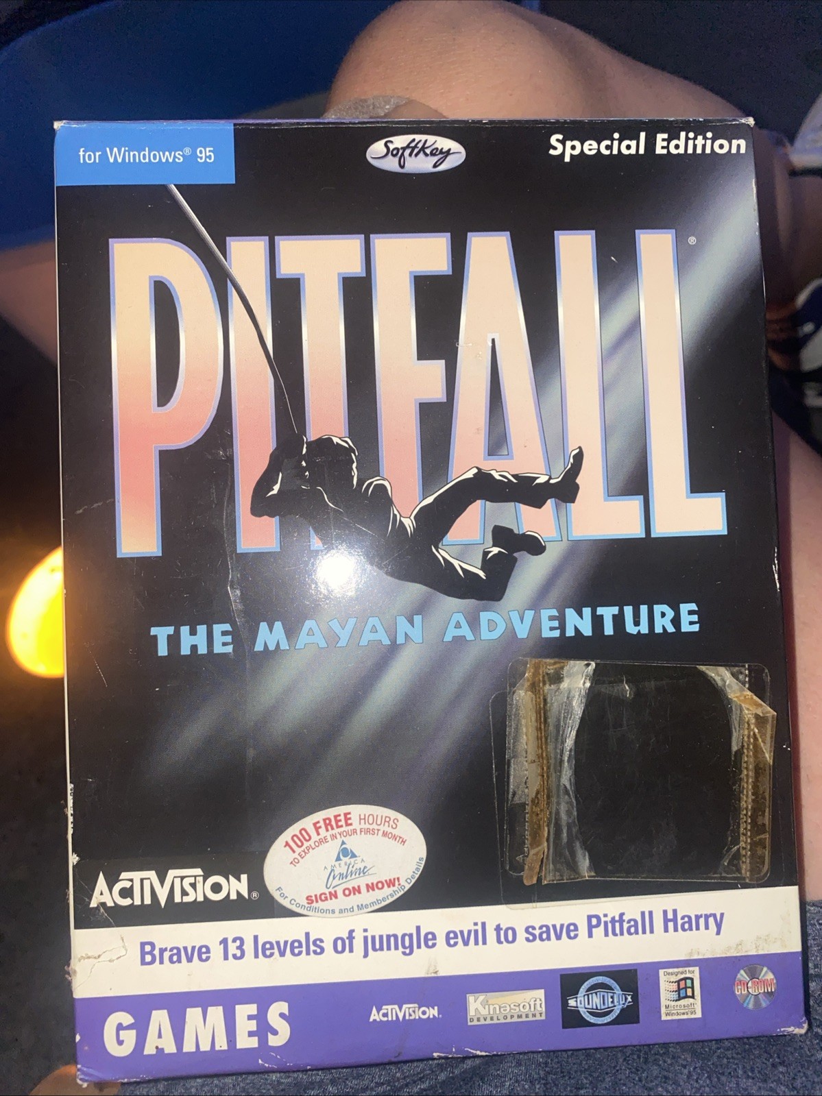 Vintage Game Pitfall The Mayan Adventure (1995) PC Big Box Windows 95