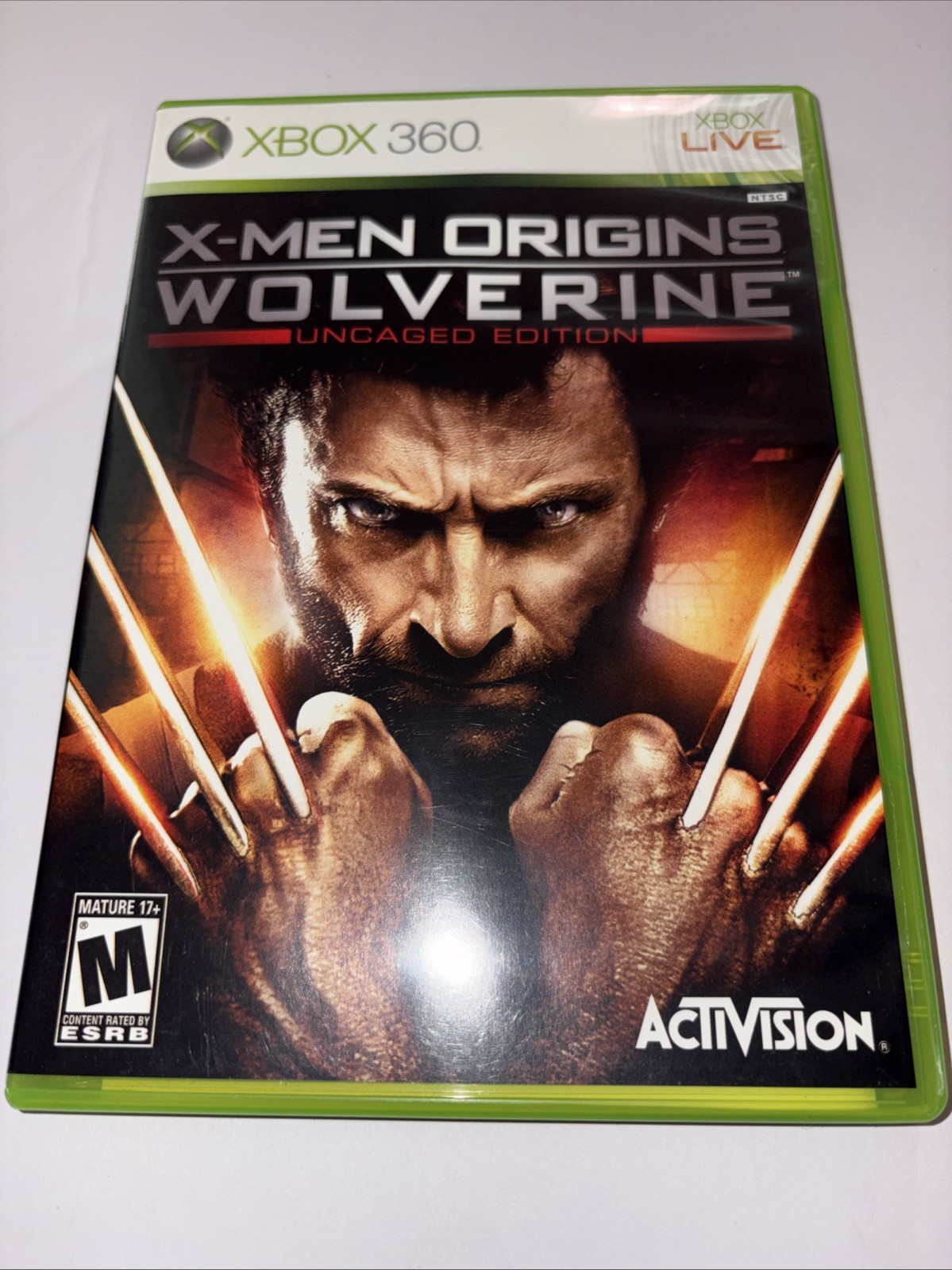 X-Men Origins Wolverine Uncaged Edition Xbox 360 Case And Manual Only No Game