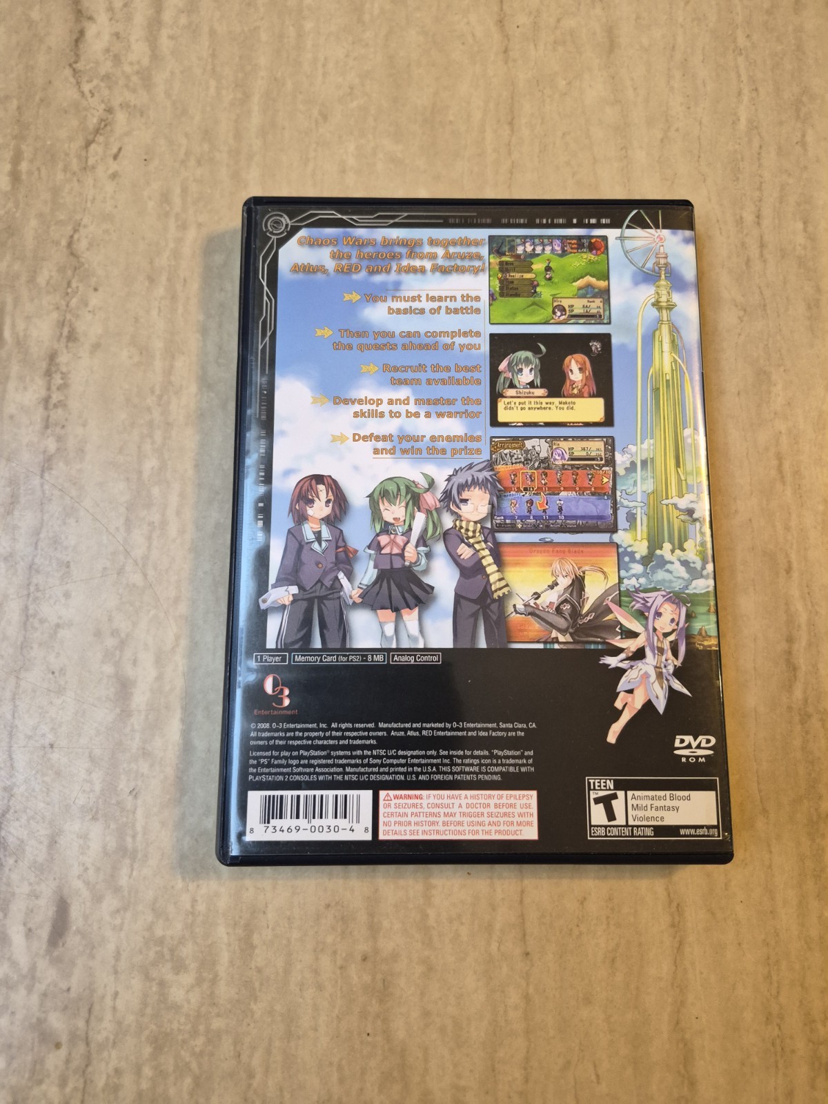 Chaos Wars PlayStation 2 PS2 Complete CIB