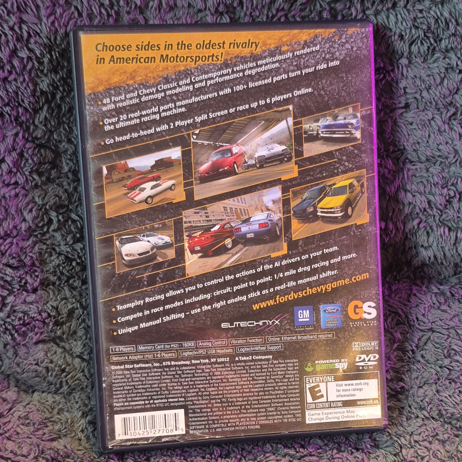 Global Star Software Ford Vs. Chevy PlayStation 2 Racing Multiplayer Manual