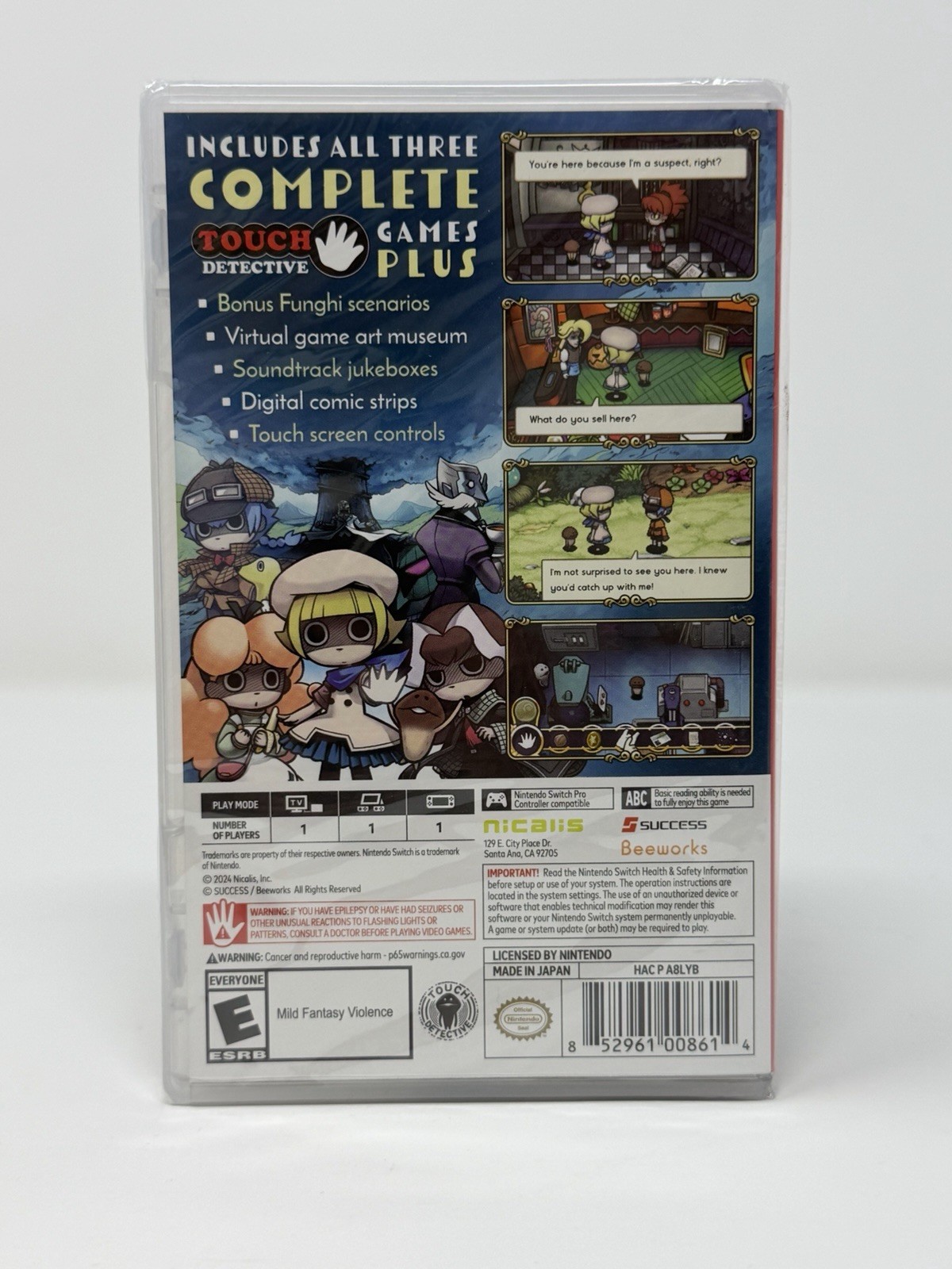 Touch Detective 3 + The Complete Case Files Nintendo Switch Brand New