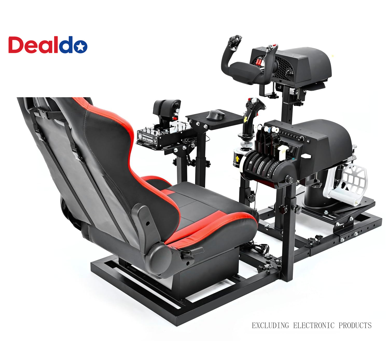 Modular Flight Racing Simulator Cockpit Adjustable Sim Rig No Seat