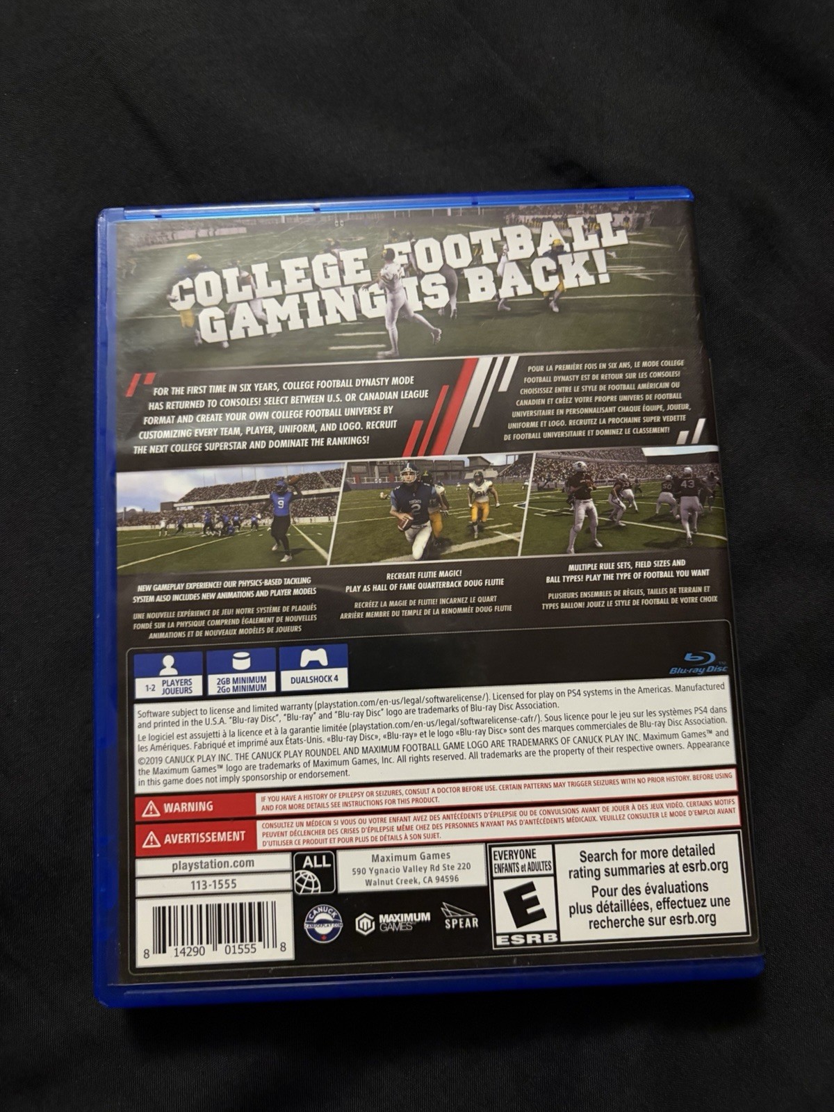 Maximum Games Maximum Football 2019 Championship Edition PS4 Multiplayer E 2019